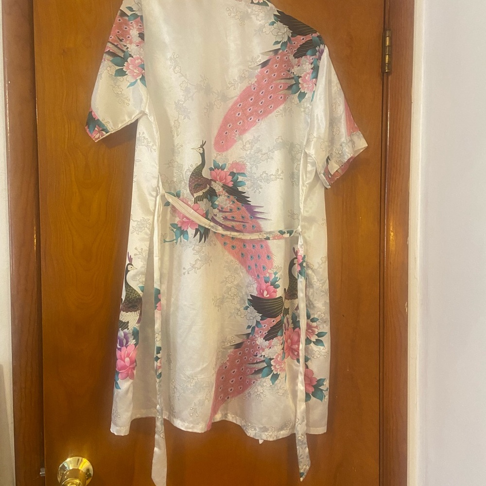 Peacock Design Robe - Picture 2 of 4